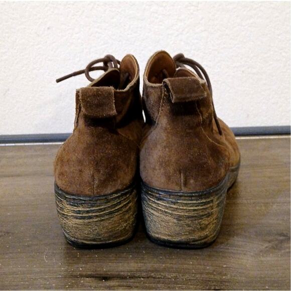 BOC Naydeen suede shooties brown booties wedge heel Size 9 - Picture 3 of 6